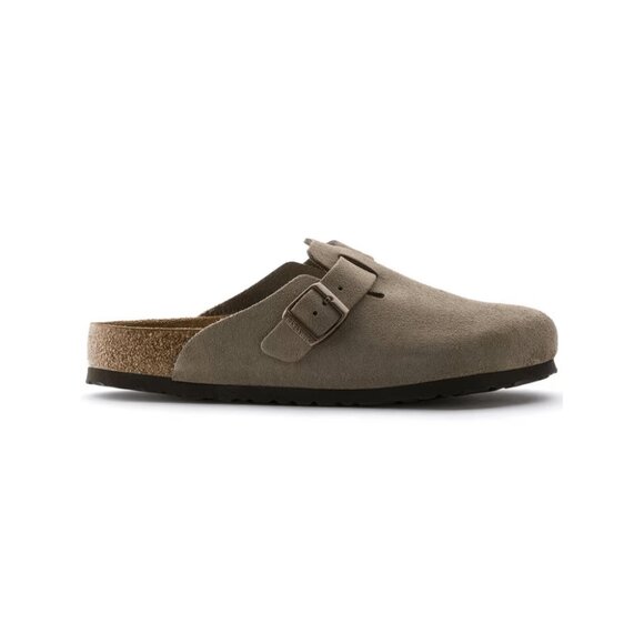 Birkenstock Boston Soft footbed Suede Leather Unisex Clog Sandal - Taupe main image 4